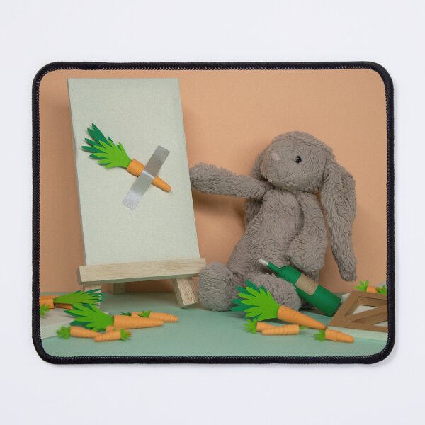 Item preview, Bunny showcasing his duct taped carrot conceptual art designed and sold by YingHui215.