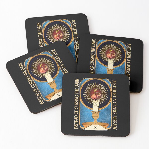 Item preview, Curse the Dark | Lit Candle Tarot Card designed and sold by ObsidianDaz.