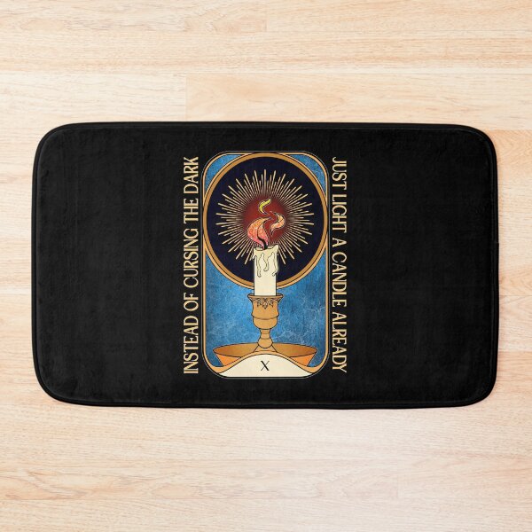 Item preview, Curse the Dark | Lit Candle Tarot Card designed and sold by ObsidianDaz.