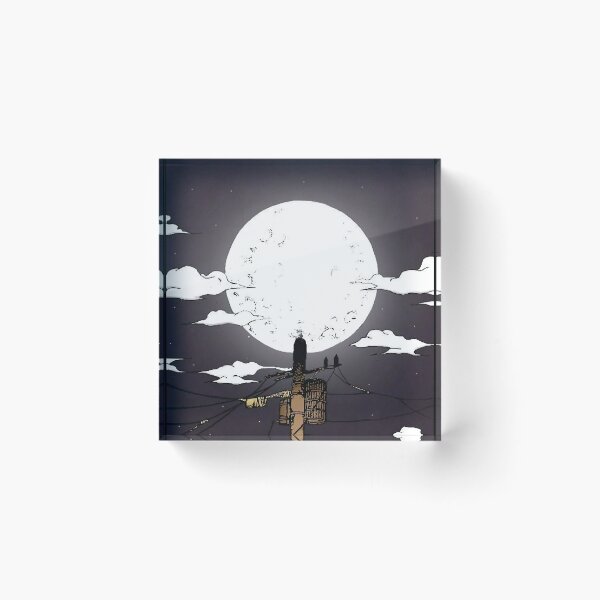 Item preview, The blue moon telephone pole  designed and sold by Theblack Future.