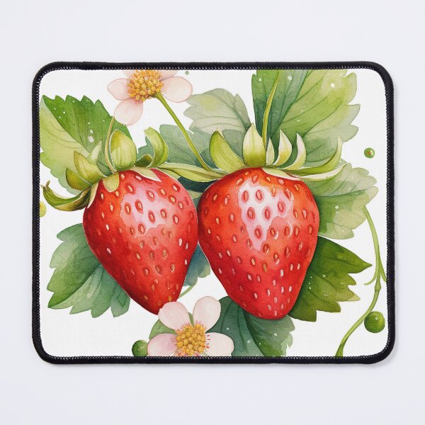 Item preview, cottagecore strawberry watercolor vibes designed and sold by Sleepy Girl Inc.