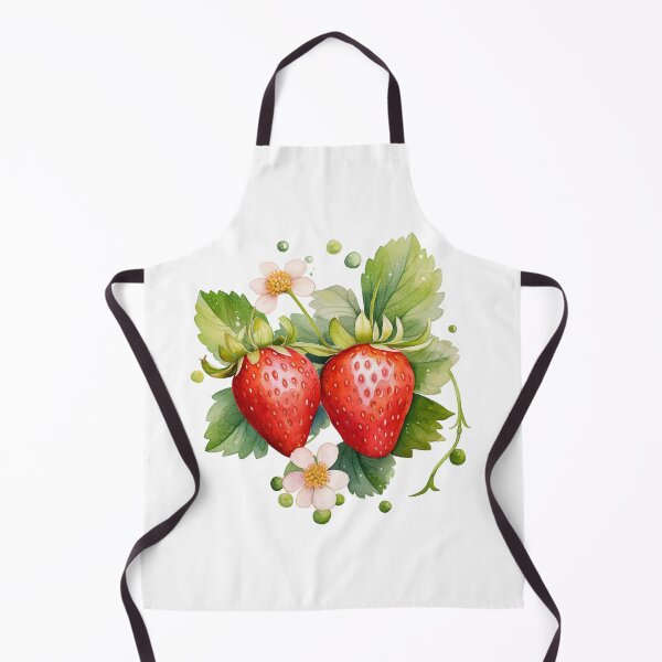 Item preview, cottagecore strawberry watercolor vibes designed and sold by Jennifer Stoyanov.