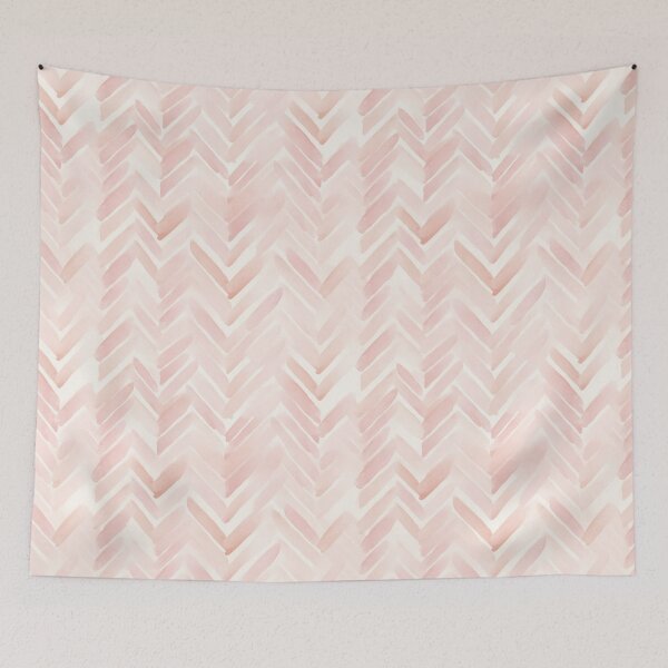 Item preview, Minimalist Boho Blush Chevron  designed and sold by VintageFlorals.