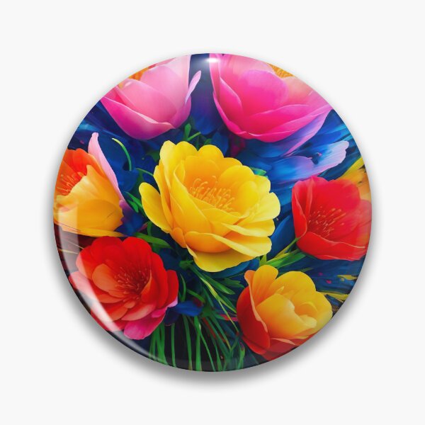 Item preview, Neon Rainbow Blooms designed and sold by redtrendy.