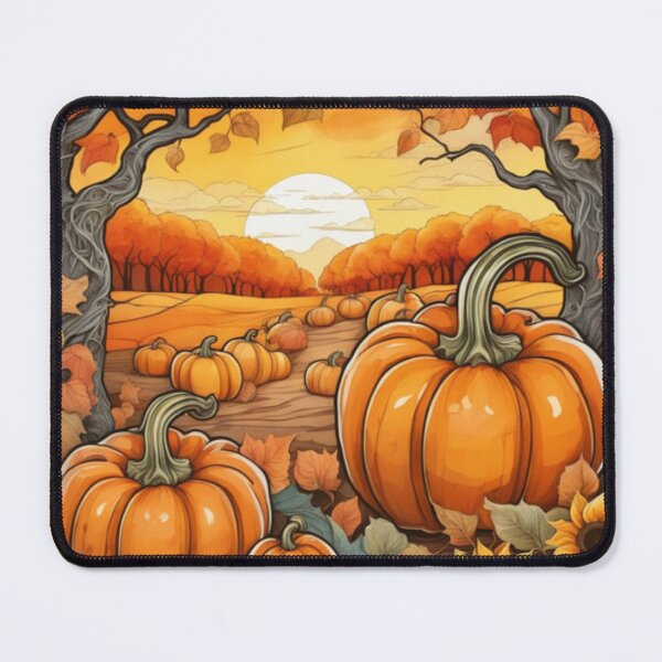 Item preview, Autumn pumpkins, fantasy autumn designed and sold by aipaint.