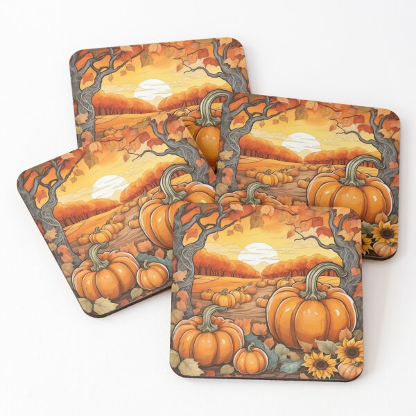 Item preview, Autumn pumpkins, fantasy autumn   designed and sold by aipaint.