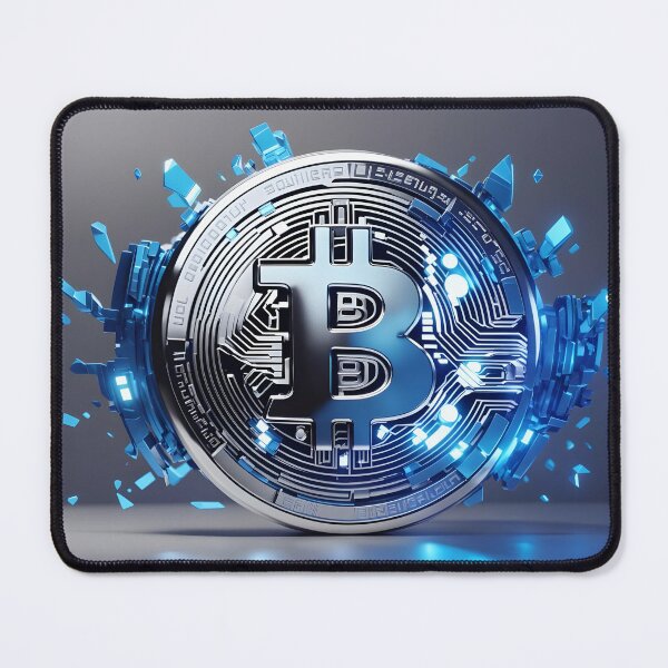 Item preview, Futuristic Bitcoin digital art designed and sold by Cryptoquack.
