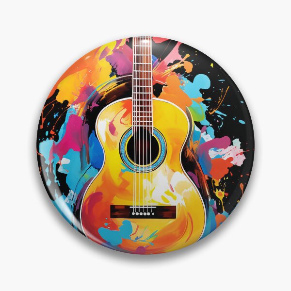 Item preview, Acoustic Guitar, modern paint strokes designed and sold by iclipart.