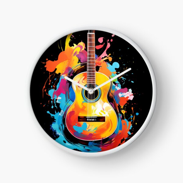 Item preview, Acoustic Guitar, modern paint strokes designed and sold by iclipart.