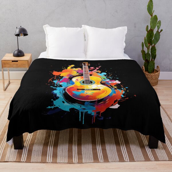 Item preview, Acoustic Guitar, modern paint strokes designed and sold by iclipart.
