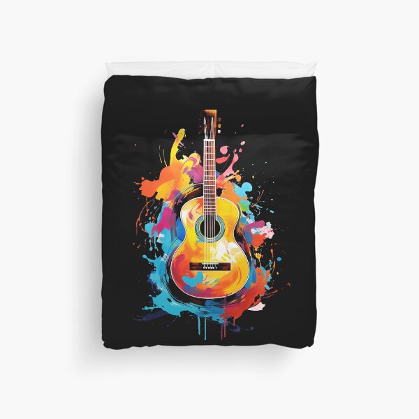 Item preview, Acoustic Guitar, modern paint strokes designed and sold by iclipart.