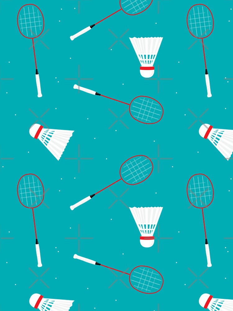 Thumbnail 4 of 4, iPhone Case, Badminton Shuttlecocks and Rackets Pattern designed and sold by CreativeTwins.