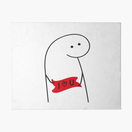 Flork in love meme pack, bundle | Art Board Print