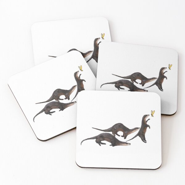 Item preview, Otters Chasing a Butterfly designed and sold by taraliane.