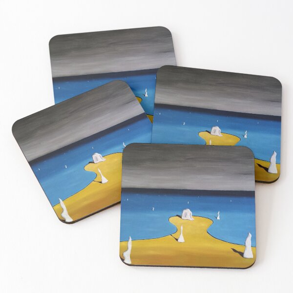 Item preview, SURREALISM - Fetal Position At Crowded Beach designed and sold by Jeremy Crotty.