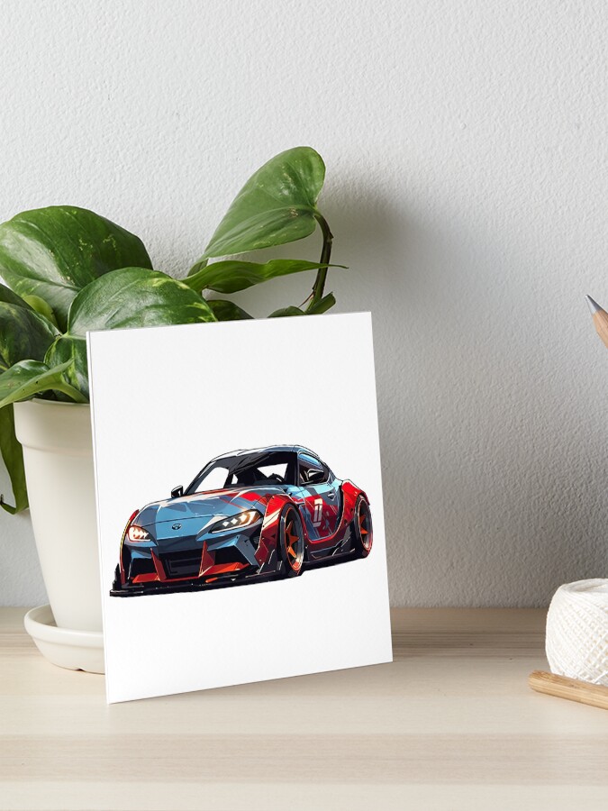 Tableau Toile 5 Pièces JDM - Toyota Supra Et Nissan Skyline, Art Mural Voiture De Luxe