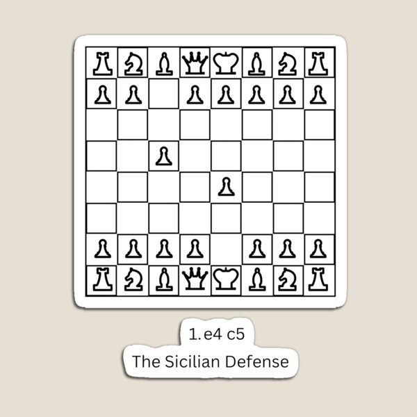 Chess Common Lines In The Sicilian Defense  Poster for Sale by cevyl49