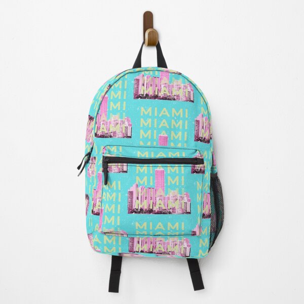 Item preview, Miami Beach, Miami Travel Art, Preppy, Preppy aesthetic, Green and Pink designed and sold by Magic Love Art Print.