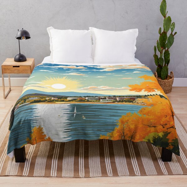 Item preview, A Pop Art Travel Print of Lake Champlain - Vermont - US  designed and sold by StudioRedKoala.