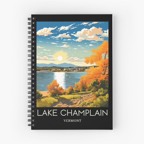 Item preview, A Pop Art Travel Print of Lake Champlain - Vermont - US  designed and sold by StudioRedKoala.