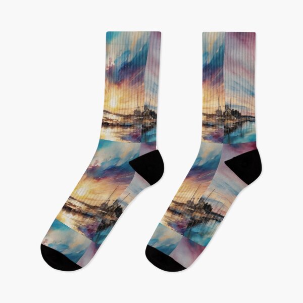 Item preview, Brilliant Sunset at the Docks designed and sold by DigiDesignArt.