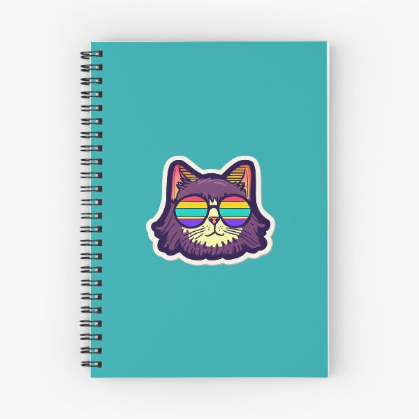 Item preview, "Colorful Cat Head Sticker - Fun and Vibrant Art" designed and sold by shineslush.
