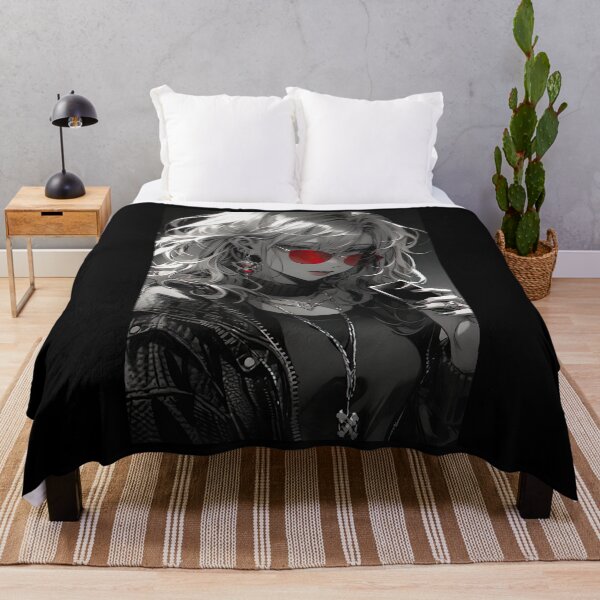 Item preview, Monochrome Muse: Anime Portrait with Red Sunglasses designed and sold by Martin-Designs.