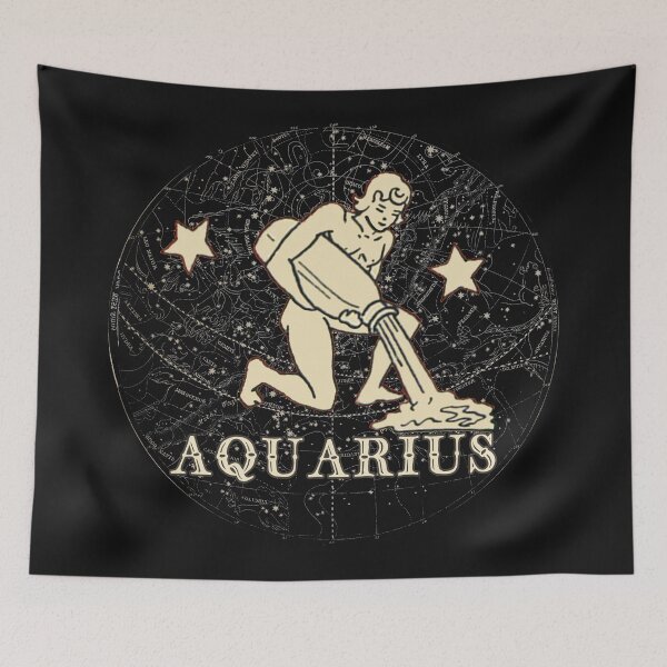 Item preview, Aquarius zodiac sign Constellation Classical design designed and sold by MINDTHECHERRY.