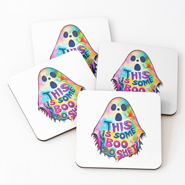 Item preview, Vibrant Watercolor Rainbow Ghost 'This is Some Boo Sheet' designed and sold by witch-night.