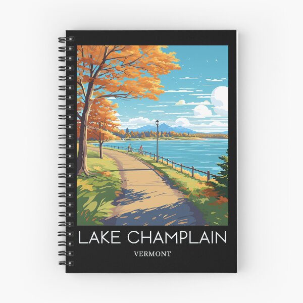 Item preview, A Pop Art Travel Print of Lake Champlain - Vermont - US  designed and sold by StudioRedKoala.