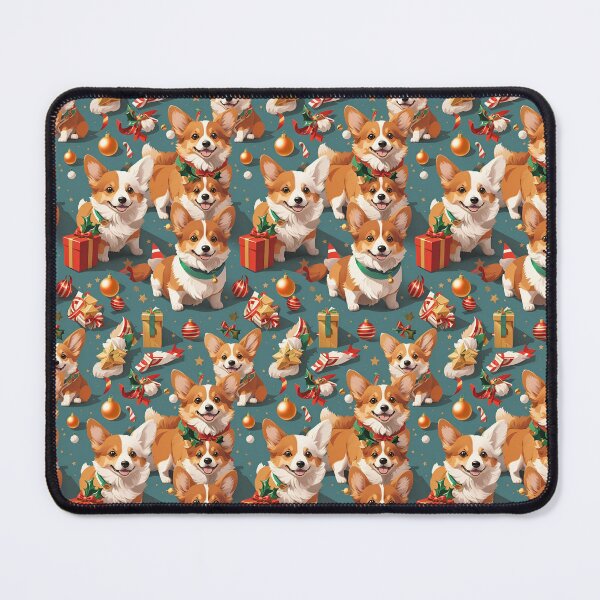 Item preview, Xmas Corgis, Dogs at Christmas Time - Christmas Themed Pattern  designed and sold by Seneku-Design.