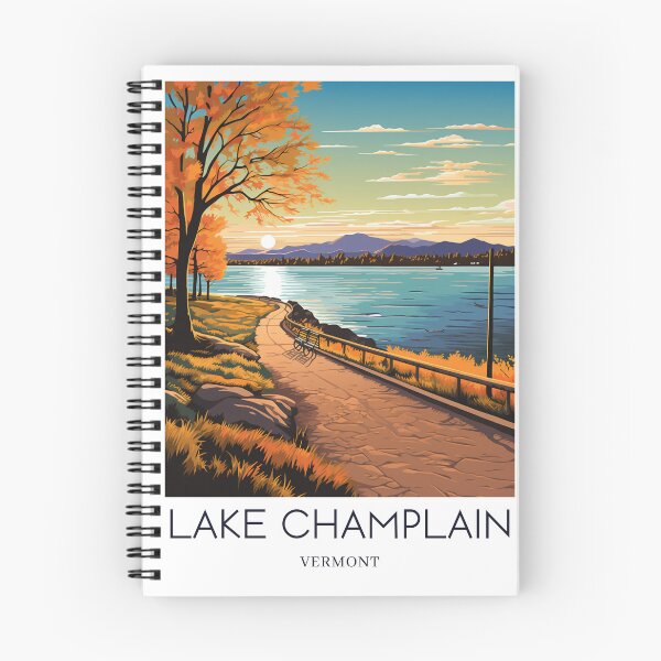 Item preview, A Pop Art Travel Print of Lake Champlain - Vermont - US  designed and sold by StudioRedKoala.