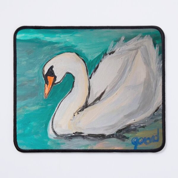 Item preview, Turquoise swan designed and sold by gg-pinceladas.