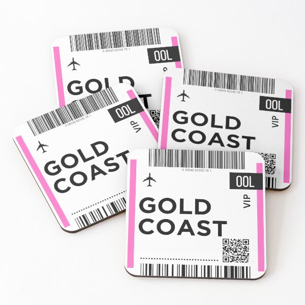 Item preview, Gold Coast - Australia Mini Airplane Boarding Pass designed and sold by RoamInk.