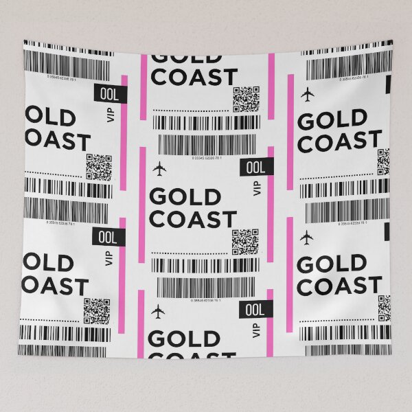 Item preview, Gold Coast - Australia Mini Airplane Boarding Pass designed and sold by RoamInk.