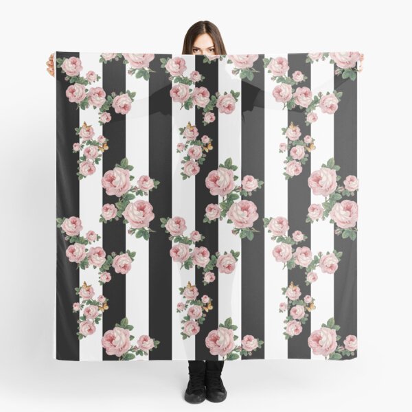 Streifen und Blumen Tuch