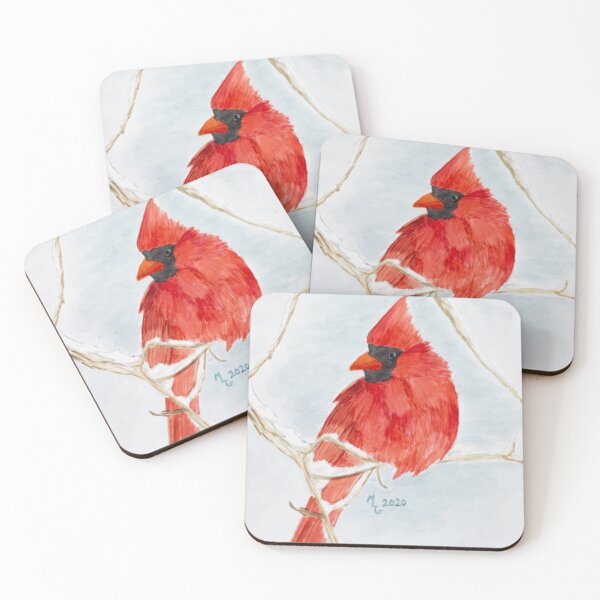 Item preview, Cardinal in Snow designed and sold by Cornflowersart.