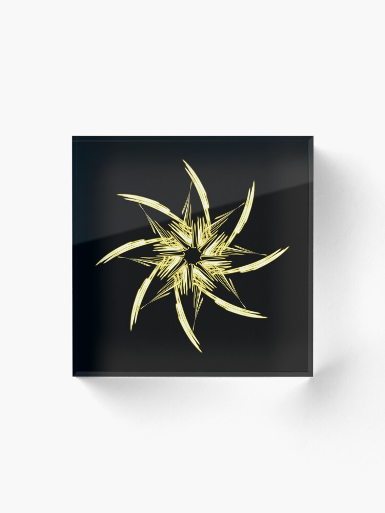Thumbnail 1 of 5, Acrylic Block, Yellow star designed and sold by RomeoAzahar.