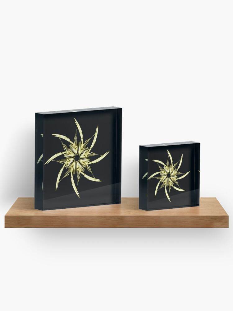 Thumbnail 3 of 5, Acrylic Block, Yellow star designed and sold by RomeoAzahar.