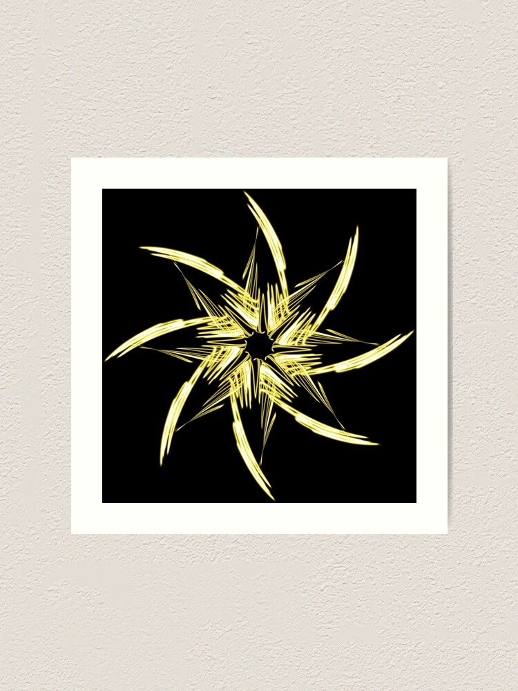 Thumbnail 1 of 3, Art Print, Yellow star designed and sold by RomeoAzahar.