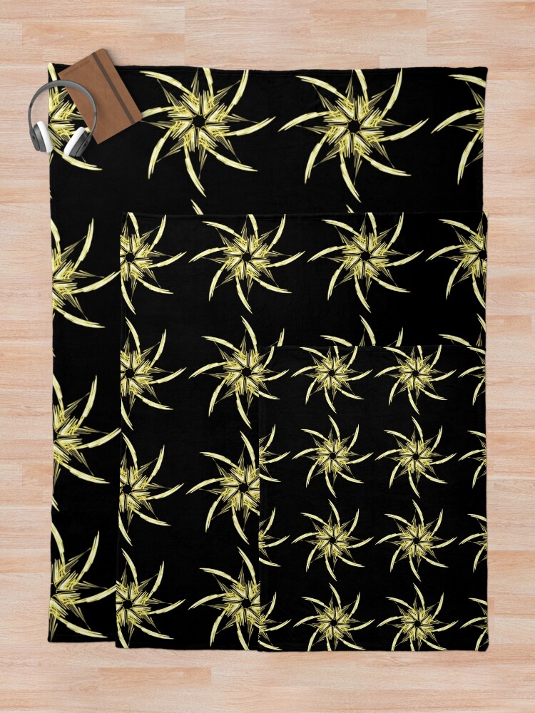 Thumbnail 5 of 6, Throw Blanket, Yellow star designed and sold by RomeoAzahar.