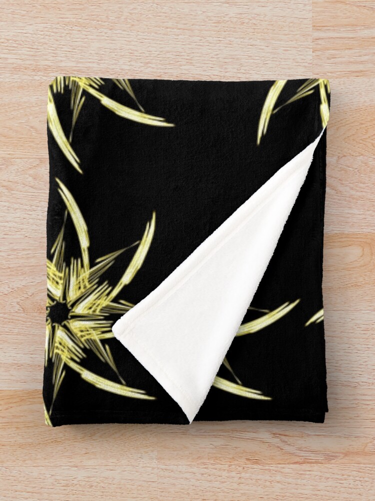 Thumbnail 3 of 6, Throw Blanket, Yellow star designed and sold by RomeoAzahar.