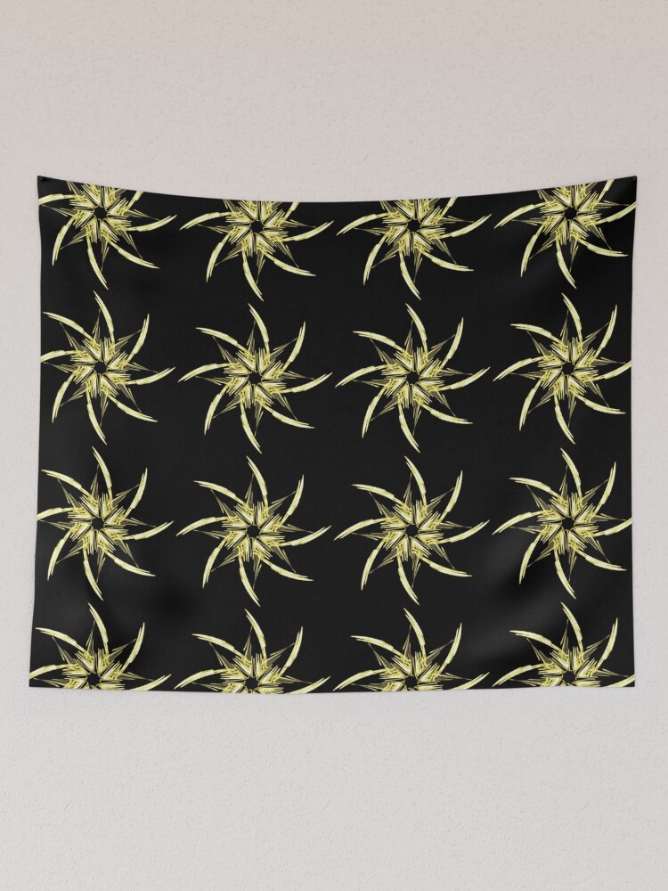 Thumbnail 2 of 3, Tapestry, Yellow star designed and sold by RomeoAzahar.