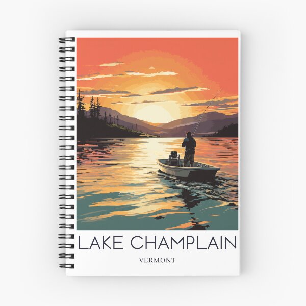 Item preview, A Pop Art Travel Print of Lake Champlain - Vermont - US  designed and sold by StudioRedKoala.