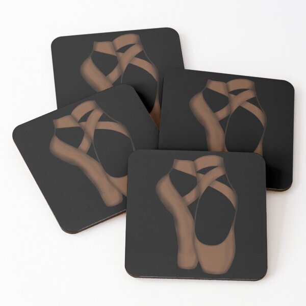Item preview, Brown Pointe shoes on black designed and sold by threadconnect.