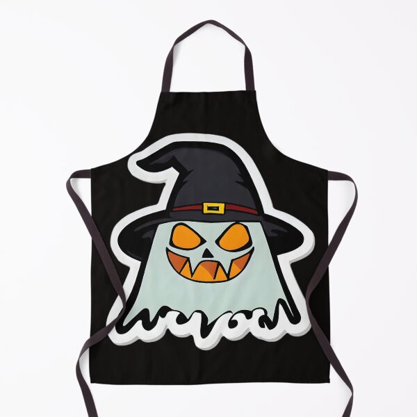 Item preview, Halloween ghost wearing witch hat  designed and sold by Rinohana.