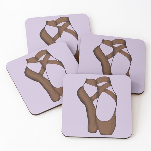 Item preview, Brown Pointe shoes on lavender designed and sold by threadconnect.