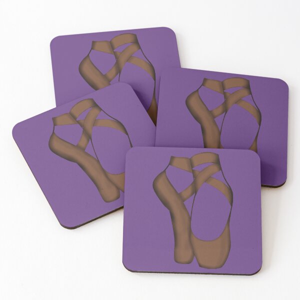 Item preview, Brown Pointe shoes on purple designed and sold by threadconnect.