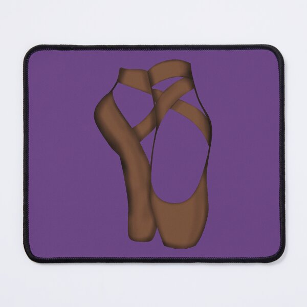 Item preview, Brown Pointe shoes on purple designed and sold by threadconnect.