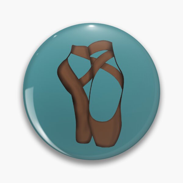 Item preview, Brown Pointe shoes on teal designed and sold by threadconnect.